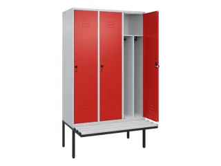 locker voor scheiding van kleding,HxBxD 2120x1200x815mm,3vak - 2
