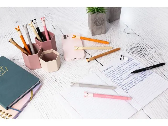 Gelpen Eberhard Faber Animal Erase-It Big schrijfkleur: blauw Tekst: G