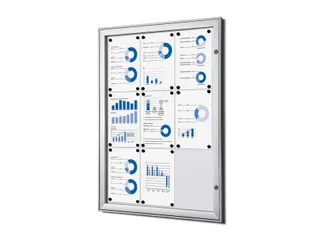 Vitrinebord Quantore luxe 9x A4 zilver - 2