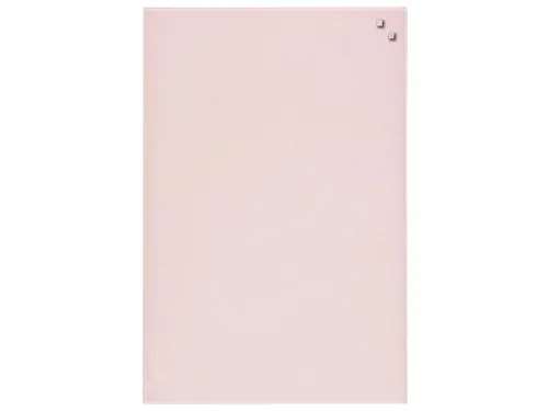 Glasmagneetbord Naga 40x60cm poeder roze