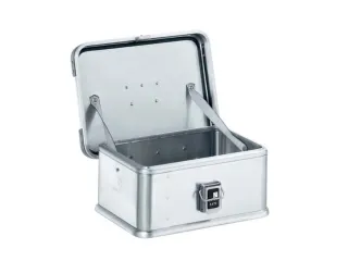 Transportkist Aluminium 13l 180x 400x 300mm Snapsluiting Draaggreep - 1