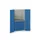 Systeemkast 2000x1050x550mm 1xlegbord 6laden RAL7035+RAL5010