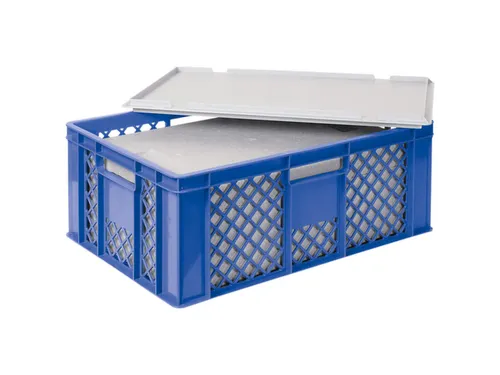 Euronorm-stapelbak,m. isoleerbox,HxLxB 240x600x400mm,43/20,4l,HDPE