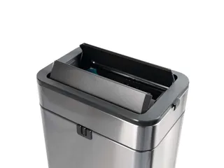 9504094 Afvalbak +voetpedaal MAULwing 40L edelstaal 45.6x27.7x66.7cm - 4
