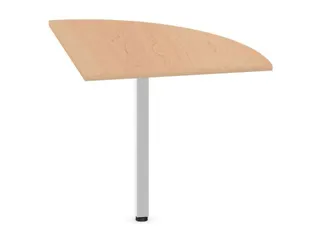 koppelelement voor bureau,90 °,HxBxD 720-840x800x800mm,rond,NE-esdoor - 2