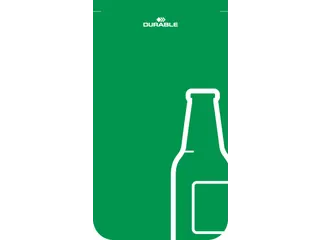 DURASORT Afvalbak sorteerunit 55L voor Glas Grijs Groen - 3
