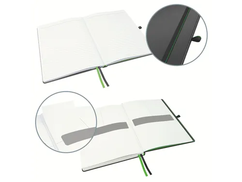 Notitieboek Leitz Complete hardcover A4 lijn zwart