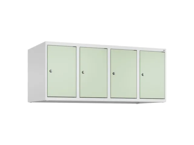 opzetkast,v. locker,4vak.,vak B 300mm,HxBxD 500x1200x500mm