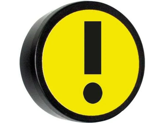 Impressiemagneet Attention 35mm Geel