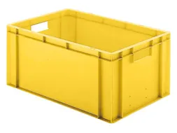 Euronorm-stapelbak 51l 270x600x400mm Wanden/bodem Gesloten Geel