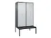 locker voor scheiding van kleding,HxBxD 2120x1200x815mm,4vak