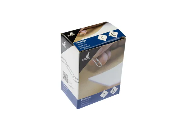 Attaches trombones Kangaro 32 mm, galvanisé, angulaire, 1000 pièces