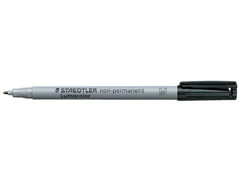 Viltstift Staedtler OHP Lumocolor 315 non permanent M 1.0mm Zwart