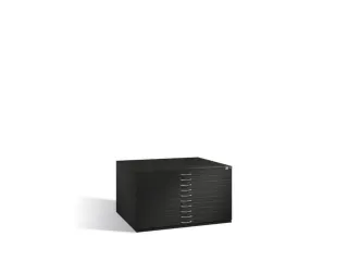 tekeningenkast,HxBxD 760x1350x960mm,romp RAL7021,front RAL3003 - 1