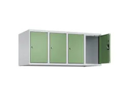 opzetkast,v. locker,4vak.,vak B 300mm,HxBxD 500x1200x500mm