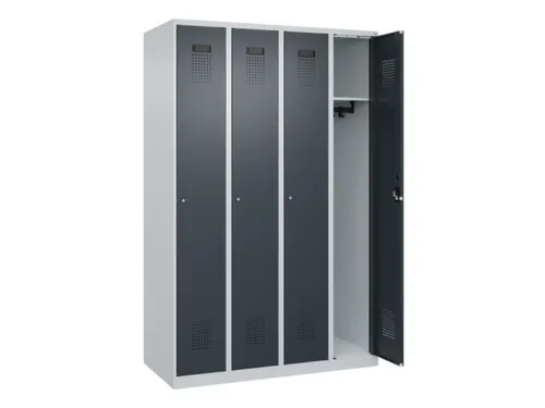 locker,HxBxD 1850x1200x500mm,4vak,vak B 300mm,cil.-slot