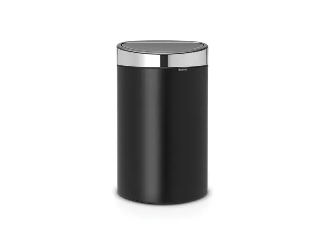 Brabantia Afvalbak Touch Bin New 40 Liter Mat Zwart
