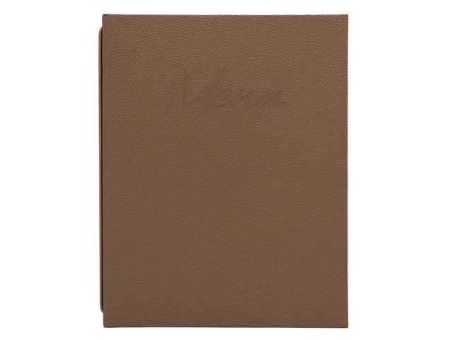 Porte-menu Securit Signature A4 marron