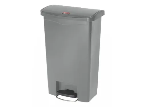 Pedaalemmer Slim Jim Step On Front Kunststof 50 Liter Grijs