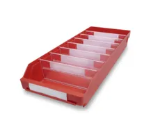 Stellingbakken Pp Hxbxd 95X240X600Mm Rood