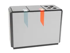 Recyclostar 3 Brandveilige Afvalscheidingsunit 165 Liter Bekerinzet