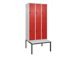 Dubbeldekse dekenkist,HxBxD 2120x900x815mm,3x2vak.,vak B 300mm