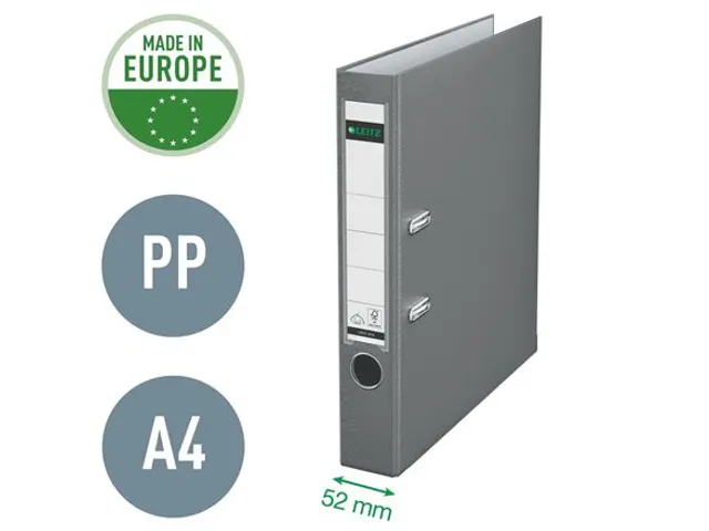 Ordner Leitz 1015 A4 50mm PP grijs