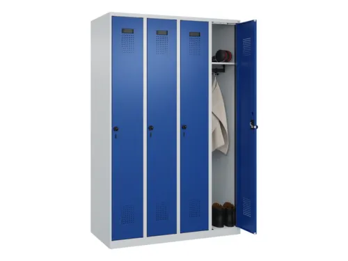 locker,HxBxD 1850x1200x500mm,4vak,vak B 300mm,draaigrendel