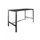 Domino Basic statafel 160x80cm 110cm houtprint schaduw 25mm zwart