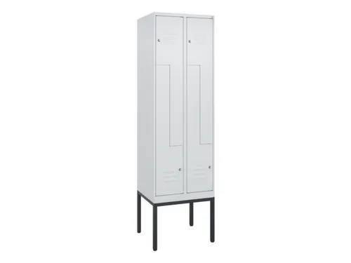 Z-garderobekast,HxBxD 2120x600x500mm,vak B 150/300mm,cil.-slot