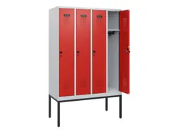 schoollocker,HxBxD 1950x1200x500mm,4vak,vak B 300mm,draaigrendel