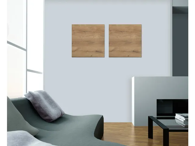 Glas/magneetbord Sigel Artverum 48x48 Natural Wood