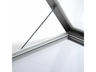 Vitrinekast mededelingenbord Outdoor 12xA4 met gasveer Zilver - 4