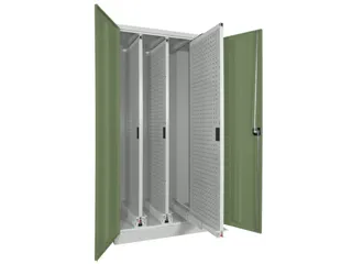 verticale kast cil.slot 1950x1000x600mm RAL7035 front RAL6011 - 1