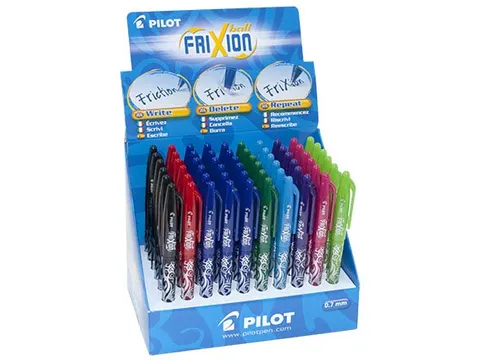 Winkeldisplay Pilot Frixion Ball gelrollers Assorti 60 stuks
