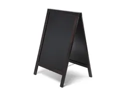 Krijtstoepbord Classic 55x85cm Bruin/zwart