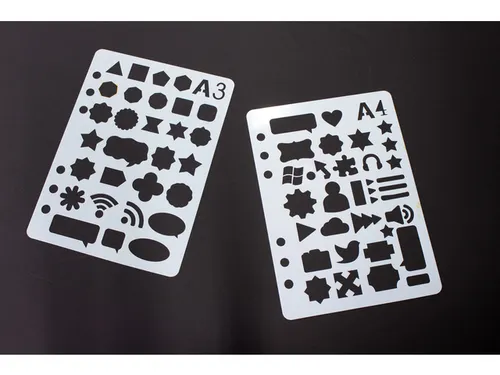 Sjablonen Kangaro 12 stuks 15x21cm assorti