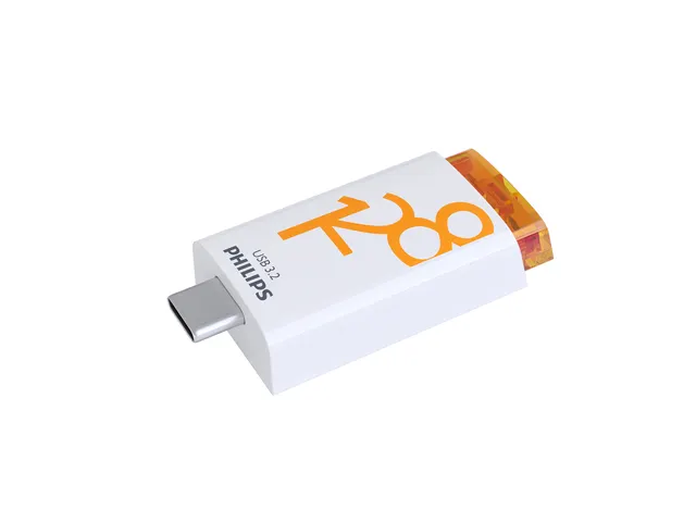 USB stick 3.2 Philips Click USB-C 128GB oranje