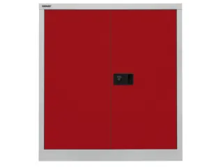 kantoorkast openslaande deuren HxBxD 1000x914x400mm Stalen Grijs Rood - 1