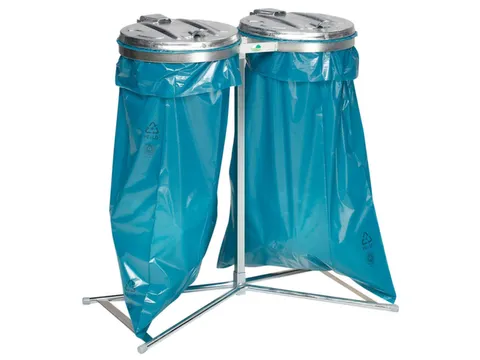 Dubbele Afvalverzamelaar Standhouder 980x850x480mm 120 Liter