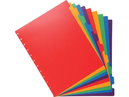 Tabbladen voor showalbum A4 10 Tabs Asssorti