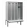 locker met bank,HxBxD 1950x1200x815mm,4vak,vak B 300mm,cilinderslot
