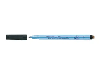 Viltstift Staedtler OHP Lumocolor 305 Non Perm. Correct F Zwart 0.6mm - 4