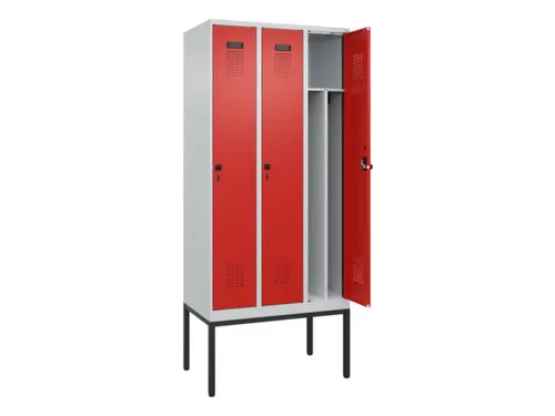 locker voor scheiding van kleding,HxBxD 2120x900x500mm,3vak
