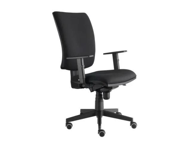 Bureaustoel Solid met armleuningen Zwart