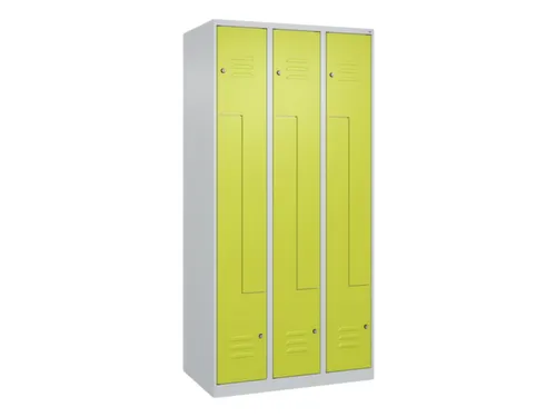 Z-garderobekast,HxBxD 1850x900x500mm,vak B 150/300mm,cil.-slot