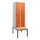locker met bank,HxBxD 1950x600x815mm,2vak,vak B 300mm,draaigrendel