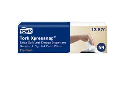 Tork 13670 Xpressnap Extra Zachte dispenserservet 2-Laags Leaf Design