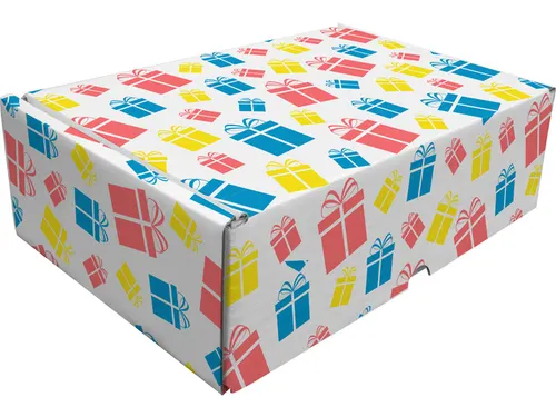 Cadeaupakketdoos Raadhuis 3 240x170x80mm krimp a 5 stuks