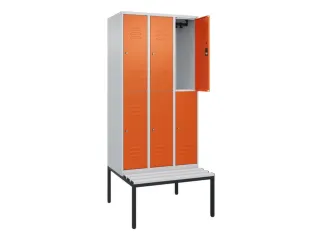 Dubbeldekse dekenkist,HxBxD 2120x900x815mm,3x2vak.,vak B 300mm - 2